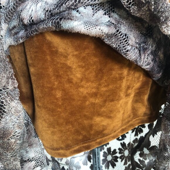 Vintage 90s crochet lace mash floral  maxi skirt - Picture 9 of 16